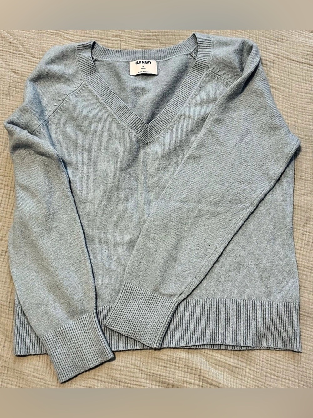 Old Navy SoSoft V-Neck Sweater Blue Medium